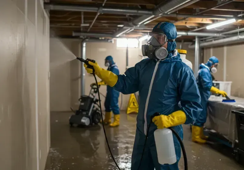 Basement Sanitization and Antimicrobial Treatment process in Page County, IA